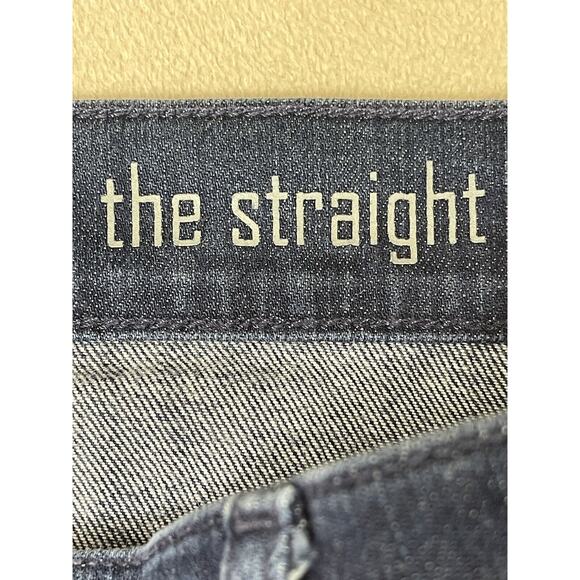 7 For All Mankind Jeans Mens 33 Blue The Straight Denim Casual Workwear Adult - Picture 9 of 14